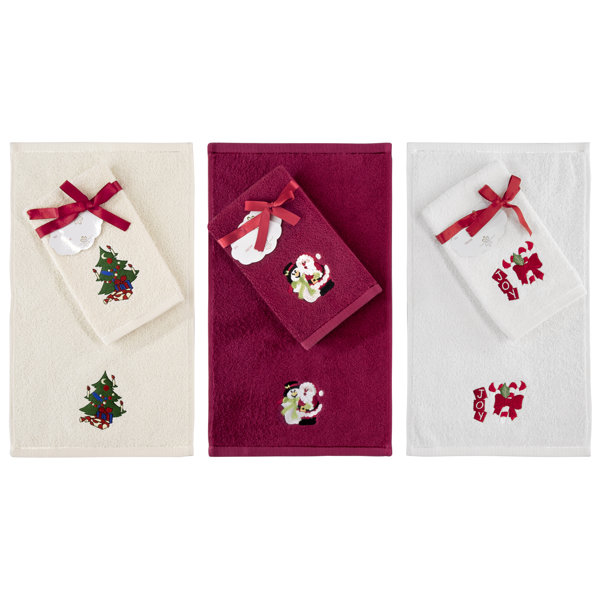 The Holiday Aisle® Cristeen 6 Piece 100 Cotton Fingertip Towel Set